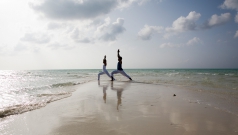 Parrot Cay - Yoga by the beach