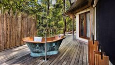 Kasiiya Papagayo Retreat - Badewanne im Freie